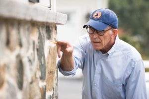 Bill Haughery inspecting a house in Lancaster, PA